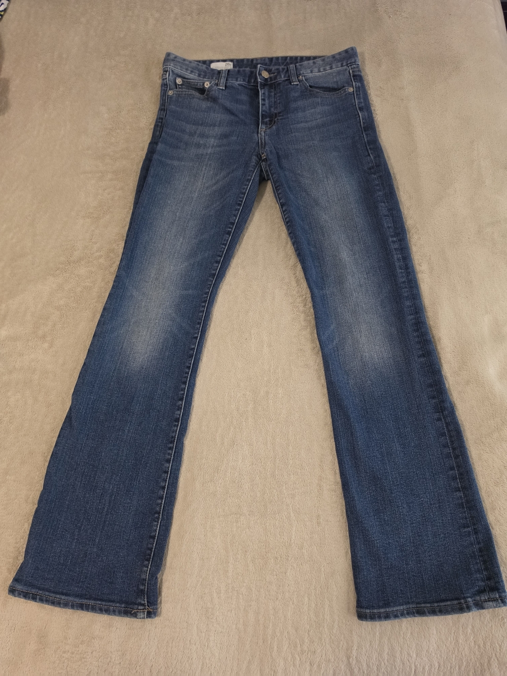 Gap 1969 Perfect Boot Jeans Women 26 Short Blue Stretch Bootcut Denim